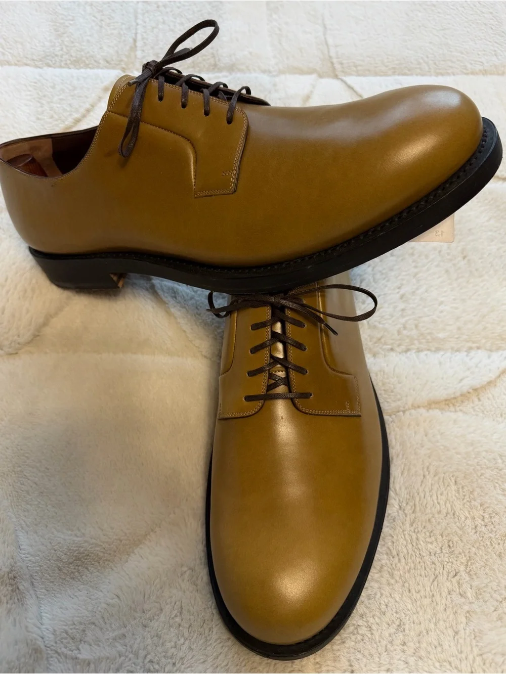 LIKE NEW! $1,495 Salvatore Ferragamo Tramezza Marius Derby Oxford Dress Shoes 14